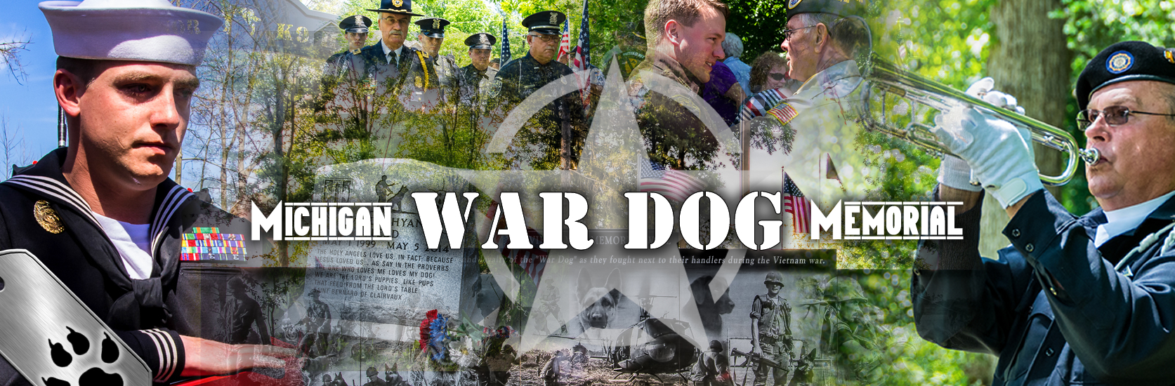 War Dog Memorial collage of photos